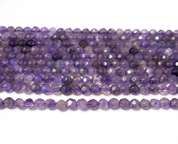 Amethyst 6 mm Edelsteinperlen Edelstein Strang